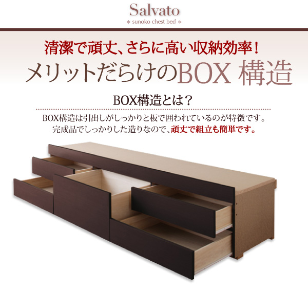 サルバト [Salvato] 頑丈で通気性が良いすのこ床、5杯のBOX構造